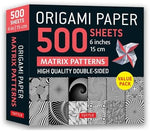 Origami Paper 500 sheets Matrix Patterns 6" (15 cm): Tuttle Origami Paper: Double-Sided Origami Sheets Printed with 12 Different Designs (Instructions for 5 Projects Included) - Image 2