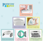 Kalencom Potette Plus folded for travel inside a diaper bag