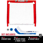 Franklin Sports mini knee hockey goal with pre fit sleeve net and soft foam balls