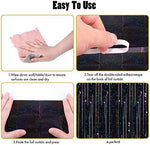 CANREVEL metallic tinsel curtain set up as a glamorous photo booth background for a graduation party