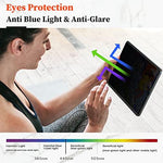 Comparison of viewing angle with and without Mamol privacy screen