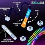 Close-up view of the adjustable leashes and ergonomic grips on the UltraPoi performance kit.
