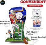 Island Genius Inflatable Football Target Toss Game kids backyard target practice setup