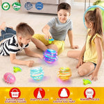 Colorful plastic Easter egg toys with LED gyroscope