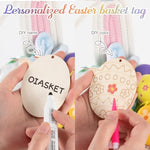 OIASKET easter egg hunt basket filled with holiday treats, toys, and chocolates