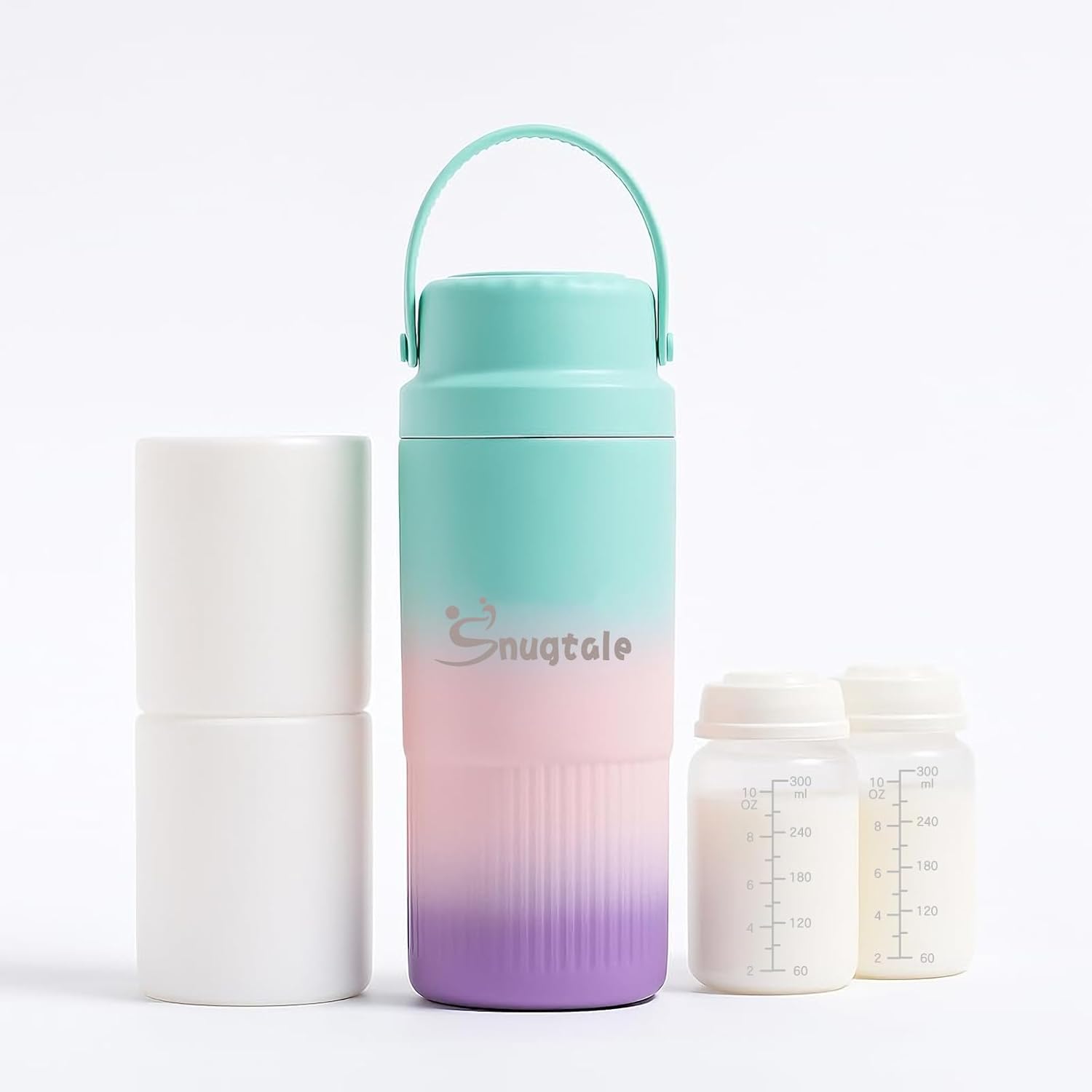 Momcozy 22 Fluid Ounce breast milk cooler bottle front view