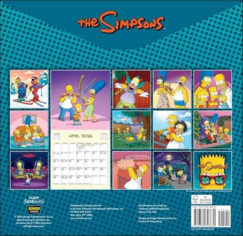 The Simpsons 2026 Wall Calendar - Image 3