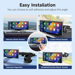 Side view of Kuayvan portable touchscreen car multimedia system