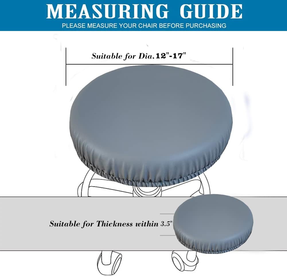 Before and after comparison using HFCNMY bar stool slipcovers