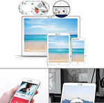 Universal camera slide blocker set applied on a smartphone, MacBook, and iPad showing broad device compatibility.