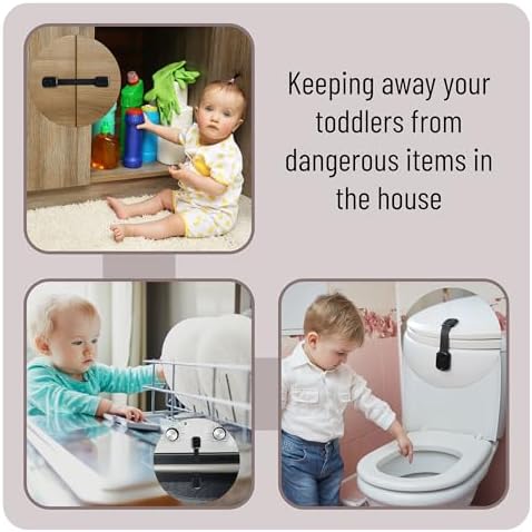 Safety locks for toilet seat and home protection