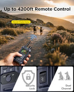Blackdog premium imported pet training shock collar kit with built-in high visibility nighttime strobe light.