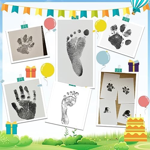 Step-by-step application demonstration of the clean-touch baby skin safe print kit
