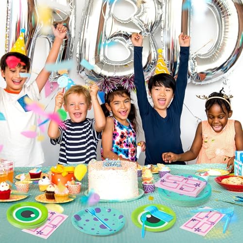 Monster birthday party supplies set arrangement