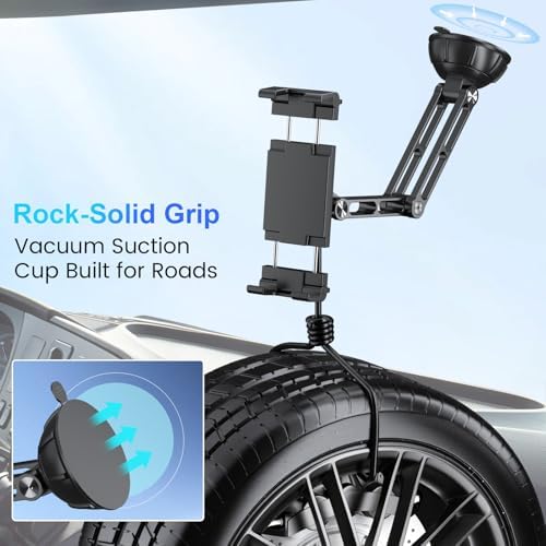 PLDHPRO aluminum alloy folding support arm highlighting the dual stage adjustability and premium matte black finish.