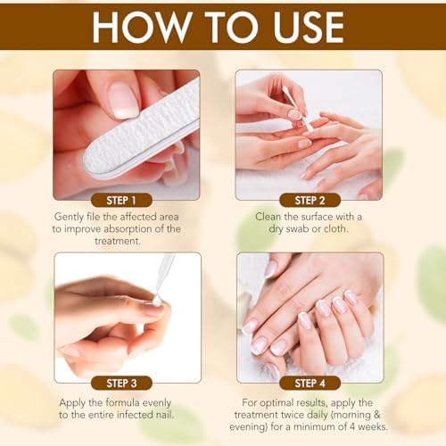 Tiuedu 7 day nail treatment works to provide assistance with a shiny finish