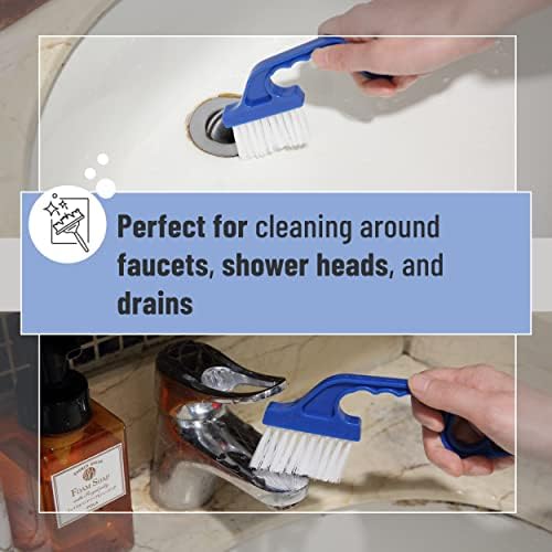Slick Solutions sliding window track cleaner pack showcasing durable nylon bristles for tight corner cleaning