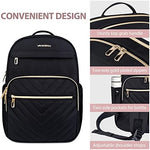 Vankean quilted fashion daypack showing the integrated luggage strap securely placed over a suitcase handle.