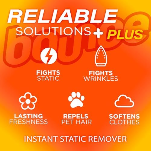Bounce Outdoor Fresh scent fabric refresher and static remover for travel.
