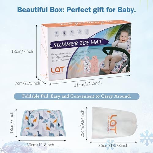 Lat Lee And Town reversible stroller ice cushion dog pattern