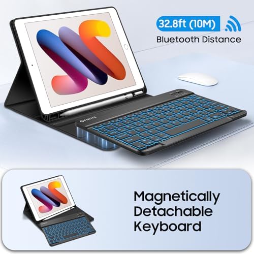 Fintie black smart keyboard cover highlighting mechanical scissor switch keys