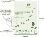 Leak Proof Compostable Poop Bags By Pawtria Top View