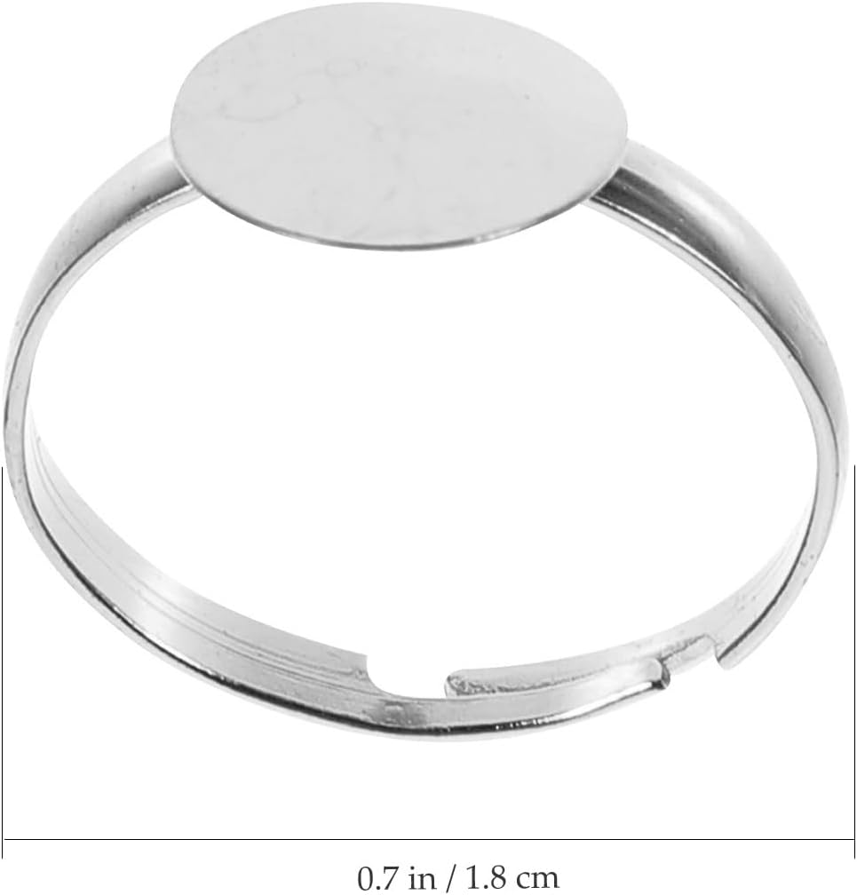 Healifty 100 pieces blank ring trays