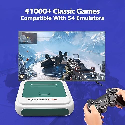 Kinhank retro console back panel ports including high definition media interface and power input.