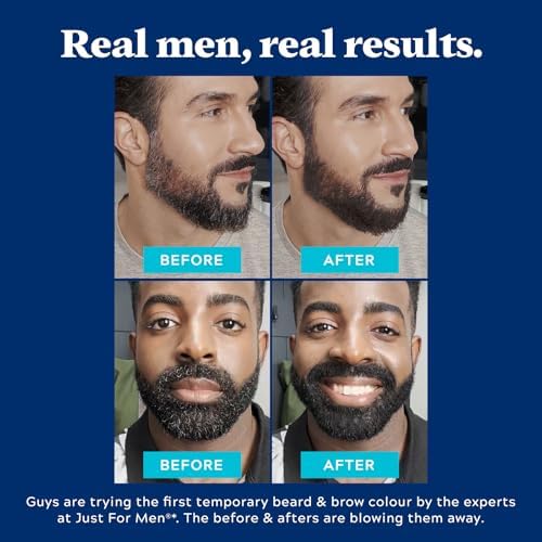 Just For Men 1-Day patch filler and gray coverage cosmetic item top angle close-up display