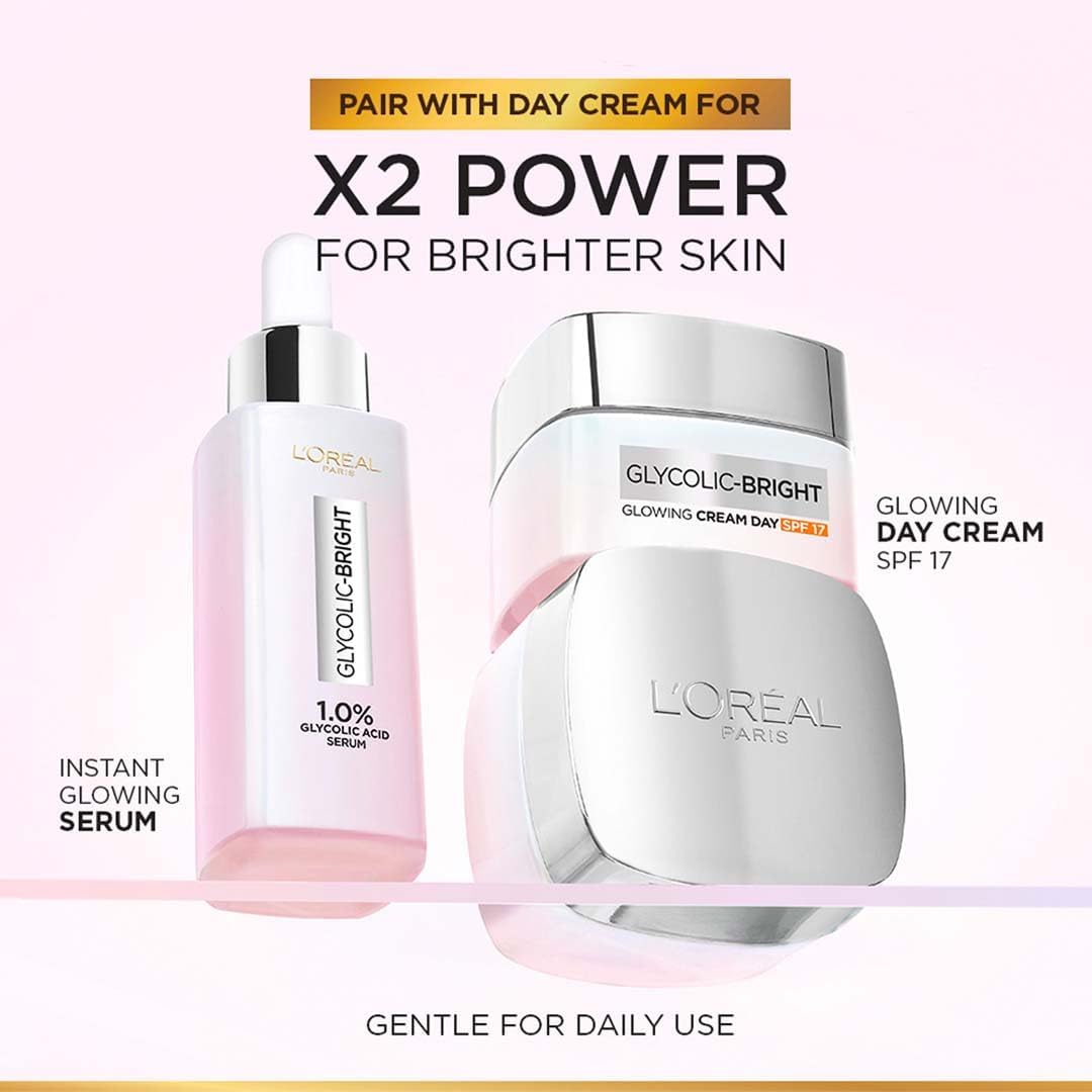 L'Oreal Paris skincare serum clinical results graphic