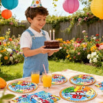Complete Fuyhiuous party supplies kit for birthday event setup