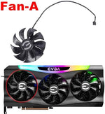 Full set of premium graphics card replacement fans compatible with EVGA RTX 3070 and 3090 FTW3 lineups