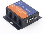 Tiny size ethernet server module showing RJ45 and DB9 interfaces