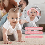 Foldable baby headphones for travel with storage bag