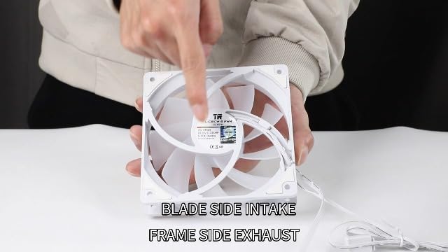 Thermalright premium imported PC hardware fan demonstrating multi mode lighting effects