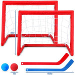 Leyndo indoor floor hockey net kit with safe foam balls for toddlers.