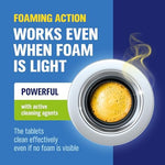 Powerful foaming action of WoldoClean sink drain cleaner