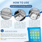 Lemon scent garbage disposal cleaning tablets for kitchen sink