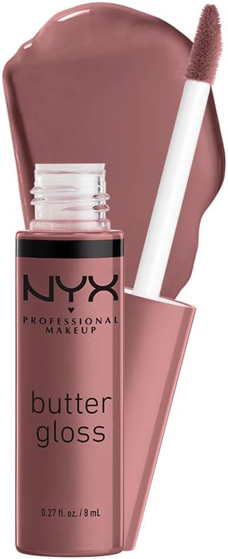 NYX Professional Makeup Butter Gloss Cinnamon Roll front view lip gloss