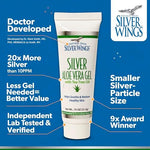 Natural Path Silver Wings colloidal silver 200ppm cream tube standing upright