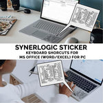 Authentic USA imported keyboard shortcut sticker package contents displayed clearly