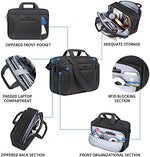 EMPSIGN professional briefcase showing the expanded zipper depth adjustment