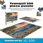 Kim Norlien Summertime puzzle pieces showing precision-cut edges and perfect snap connection quality.