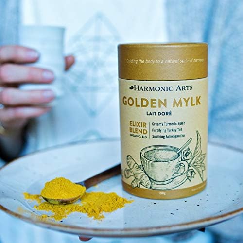 Harmonic Arts Golden Mylk Elixir Organic Ingredients and Superfoods