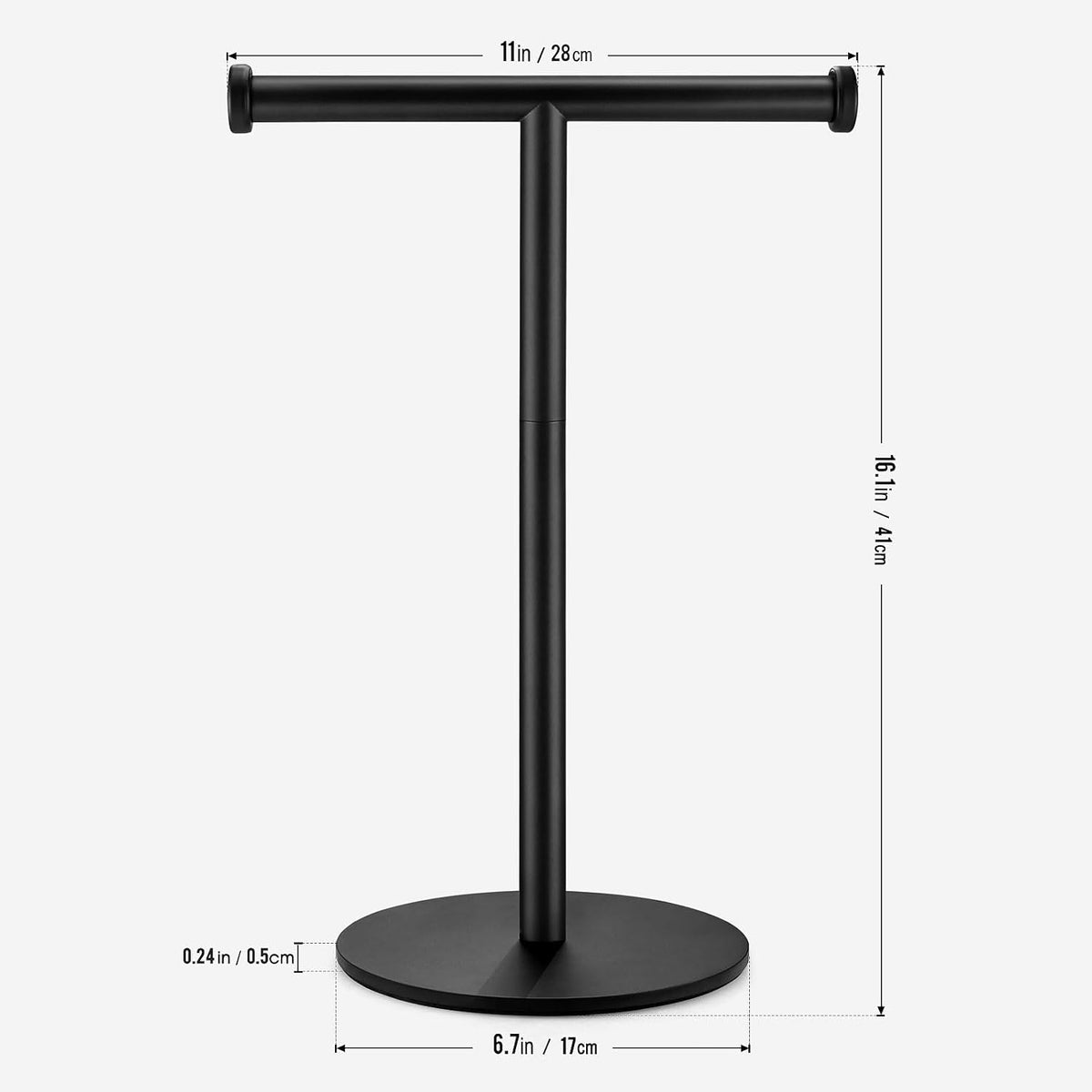 KEWANNO stainless steel towel bar non-slip cushion detail