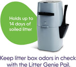 Silver Litter Genie waste disposal unit with scoop