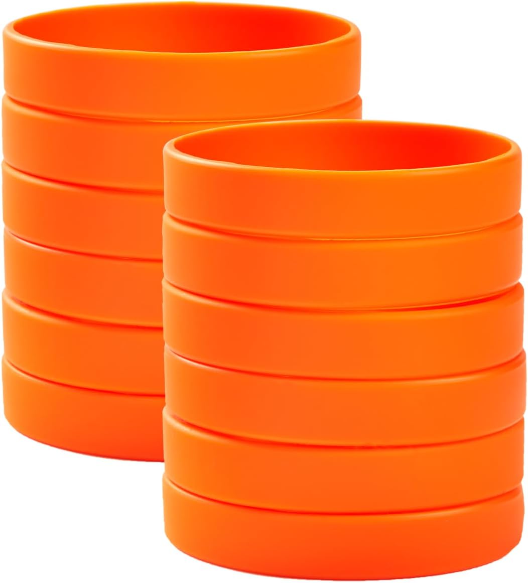 Wholesale 6pcs/pack Rubber Bracelets Silicone Wristbands for Men,Women&Teens for Party Favors,Events,Sports,Classroom Funny,Training and Office-Yellow 8" - Image 12
