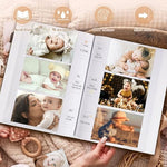 Lanpn 4x6 photo book showing the durable linen hardcover spine and premium binding.