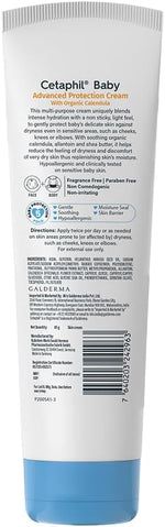 Cetaphil Baby Cream, Face & Body Moisturizing Cream | Advance Protection | Gentle & Soft with Organic Calendula 85gm - Image 8