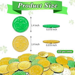 Catephe shamrock lucky coins plastic tokens pack of 120 pieces